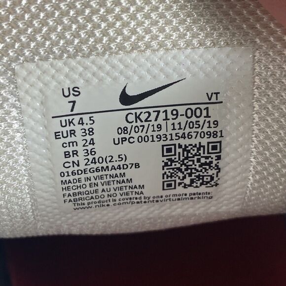 Nike VaporMax 360 Size 7 History of Air Running Shoes Vast Grey Red CK2719-001 - Picture 9 of 9